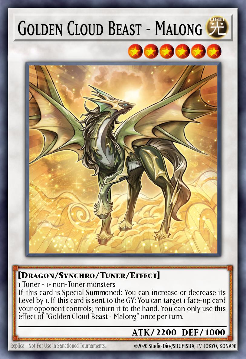 Golden Cloud Beast - Malong Ultra Rare MP24-EN203 25th Anniversary Tin Dueling Mirrors Yugioh card