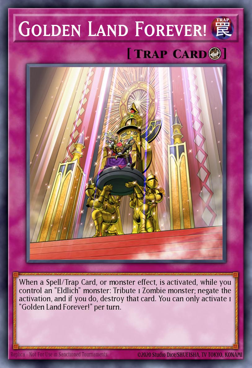Golden Land Forever Rare MGED-EN128 Maximum Gold El Dorado Yugioh card