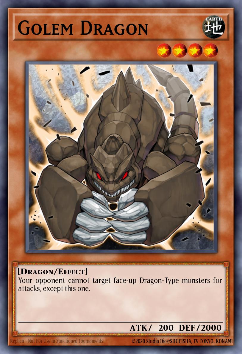 Golem Dragon Ultra Rare JUMP-EN040 Shonen Jump Vol. 8 Issue 7 promotional card Yugioh card