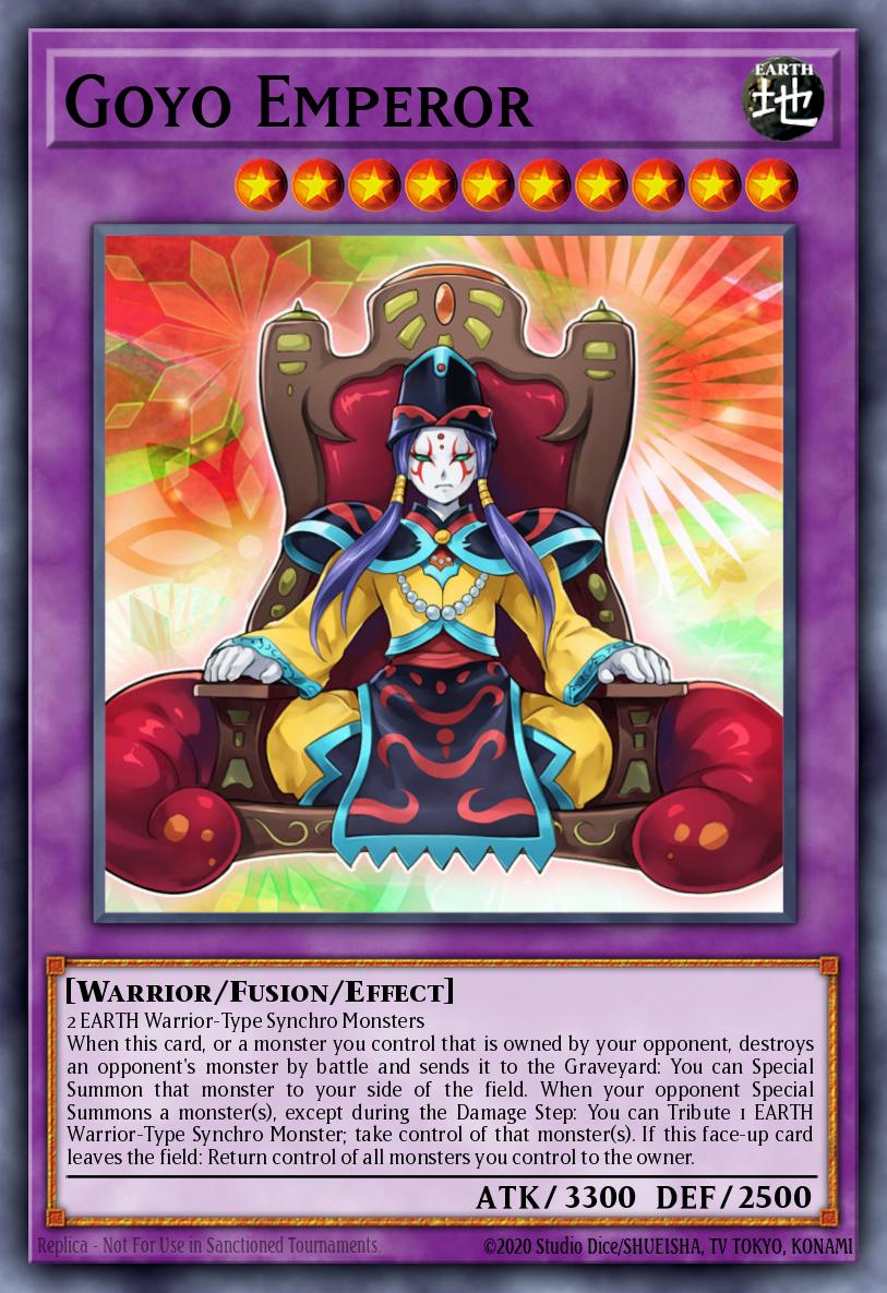 Goyo Emperor Rare BOSH-EN044 Breakers of Shadow Yugioh card