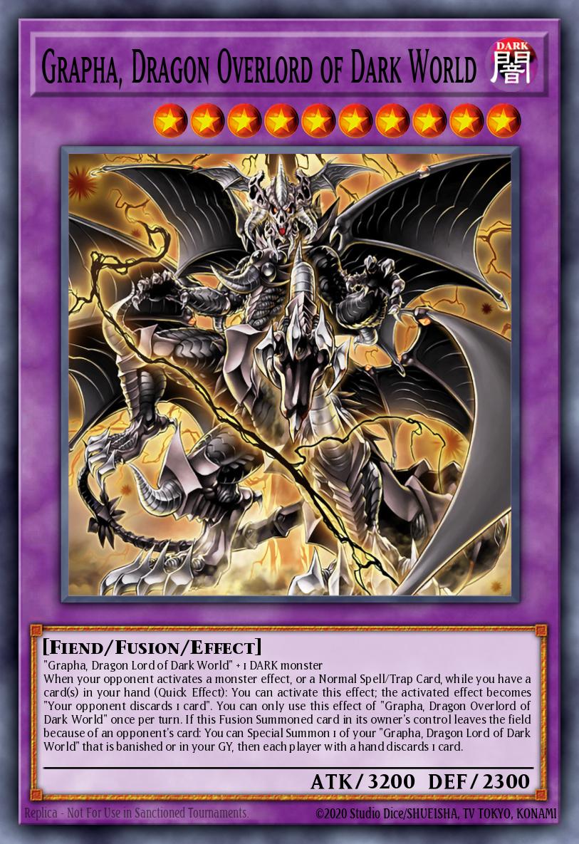 Grapha Dragon Overlord of Dark World Ultra Rare SR13-EN041 Structure Deck Dark World Yugioh card