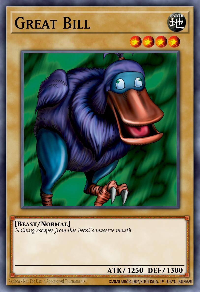 Great Bill Rare WCPP-EN006 World Championship 2010 Card Pack Yugioh card