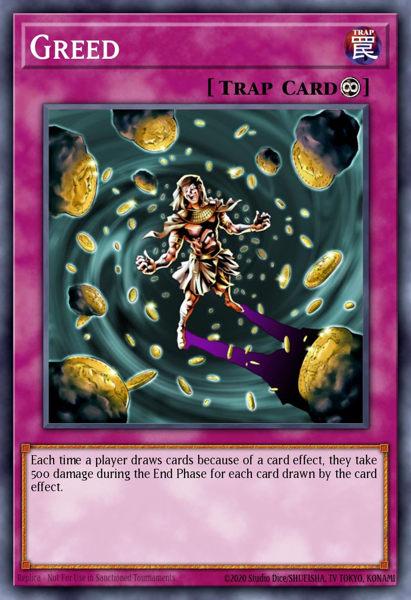 Greed Super Rare DR3-EN055 Dark Revelation Volume 3 Yugioh card
