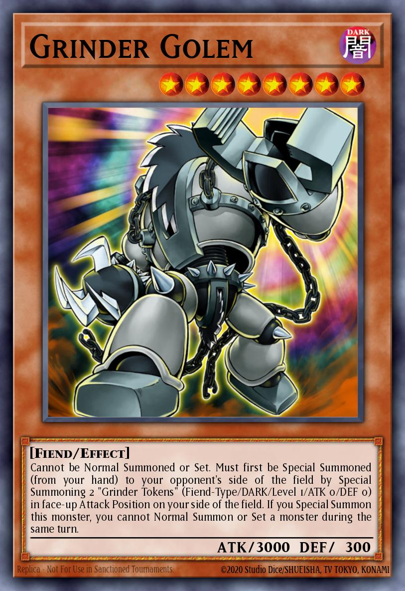 Grinder Golem Super Rare DP07-EN009 Duelist Pack Jesse Anderson Yugioh card