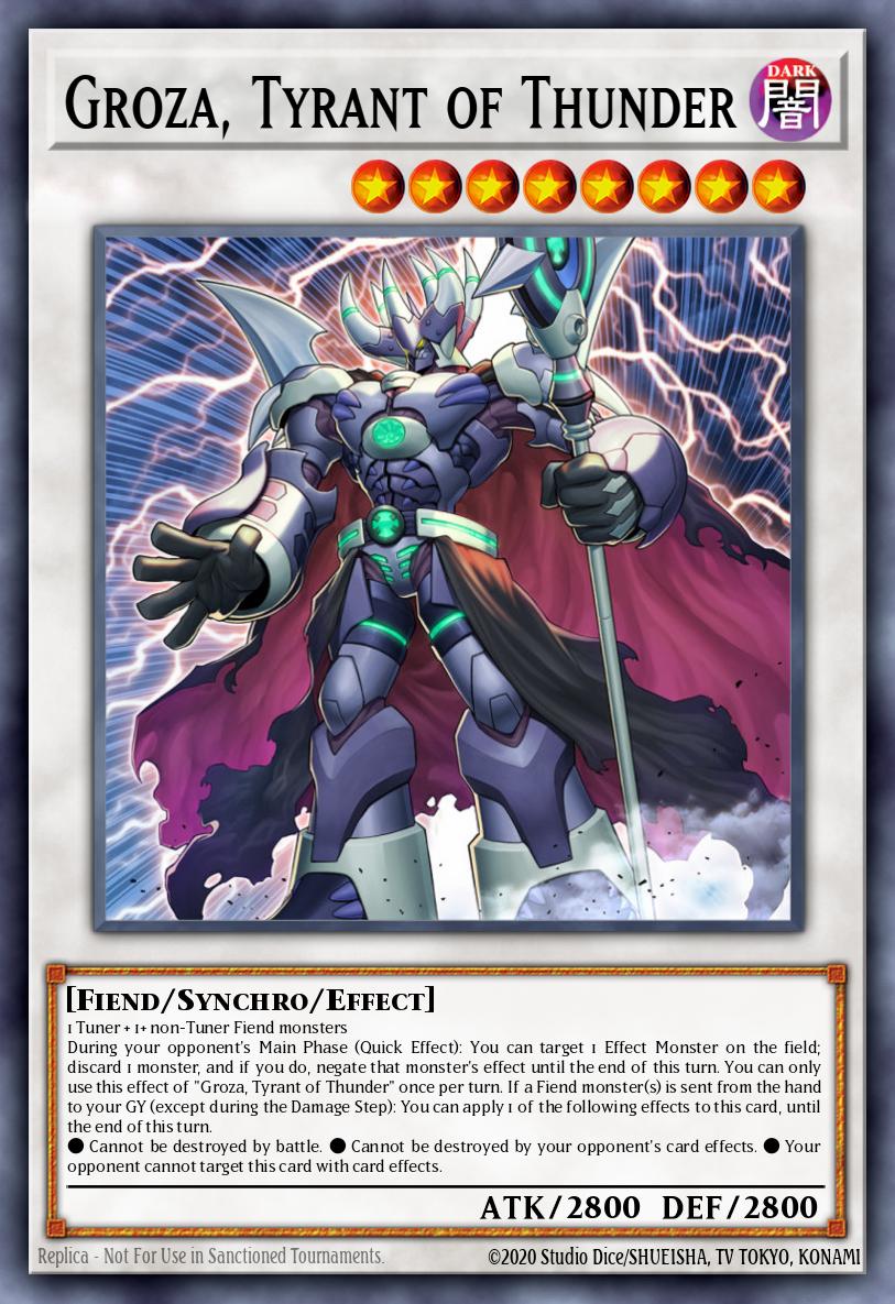 Groza Tyrant of Thunder Ultra Rare MP23-EN055 25th Anniversary Tin Dueling Heroes Mega Pack Yugioh card