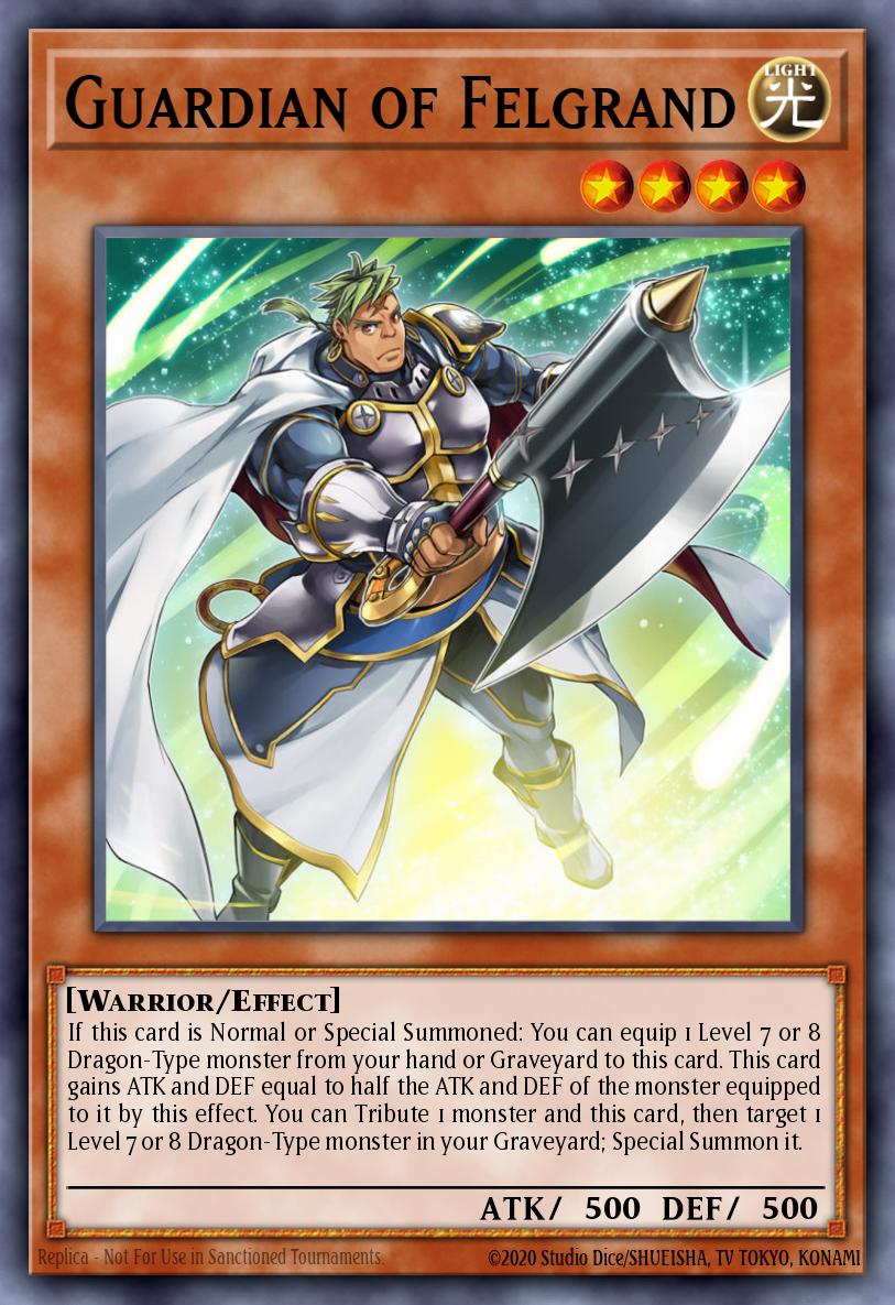 Guardian of Felgrand Common SR02-EN004 Rise of the True Dragons Structure Deck Yugioh card