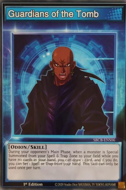 Guardians of the Tomb Common SBCB-ENS06 Speed Duel Battle City Box Yugioh card