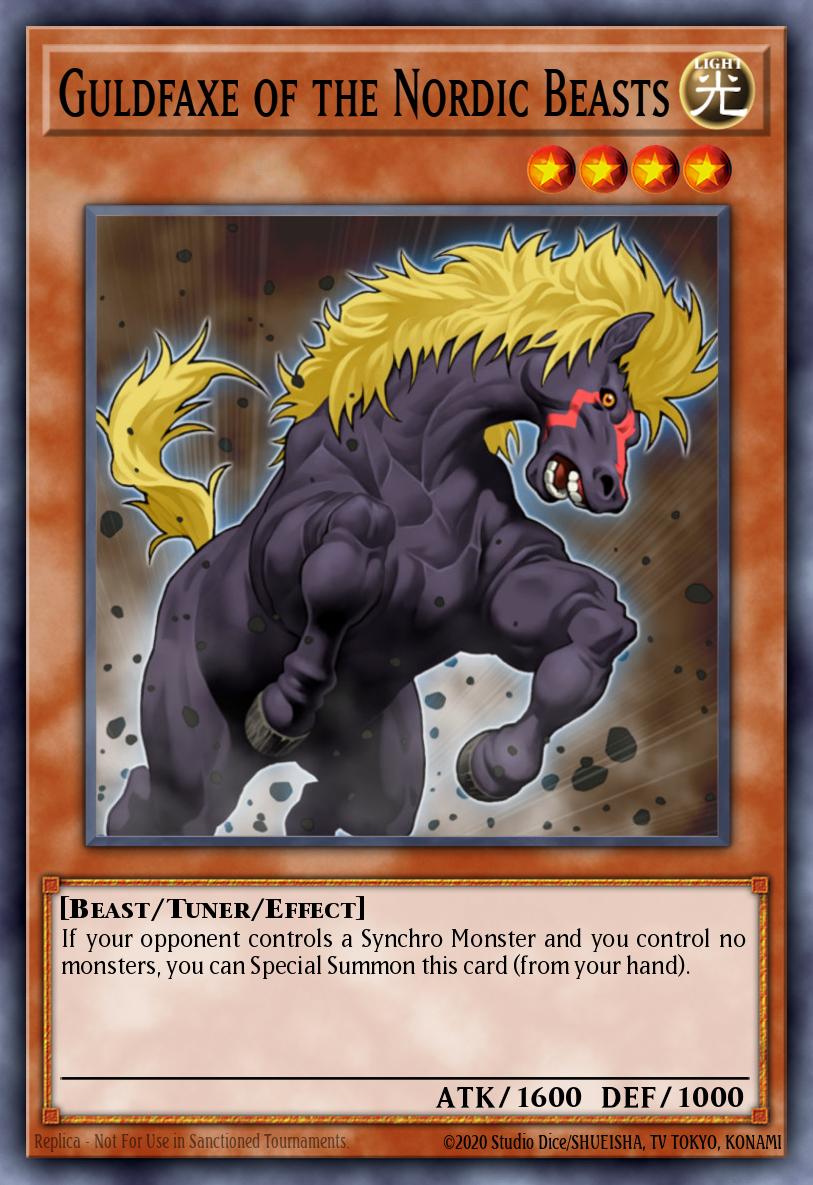 Guldfaxe of the Nordic Beasts Secret Rare LC5D-EN178 Legendary Collection 5Ds Mega Pack Yugioh card