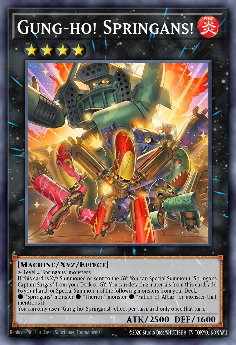 Gung-Ho! Springans! Common BPRO-EN045 Burst Protocol Yugioh card