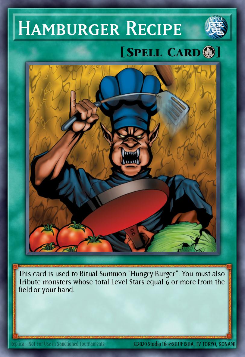 Hamburger Recipe Common MRL-063 Magic Ruler Yugioh card