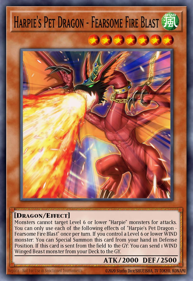 Harpies Pet Dragon - Fearsome Fire Blast Secret Rare LDS3-EN138 Legendary Duelists Season 3 Yugioh card