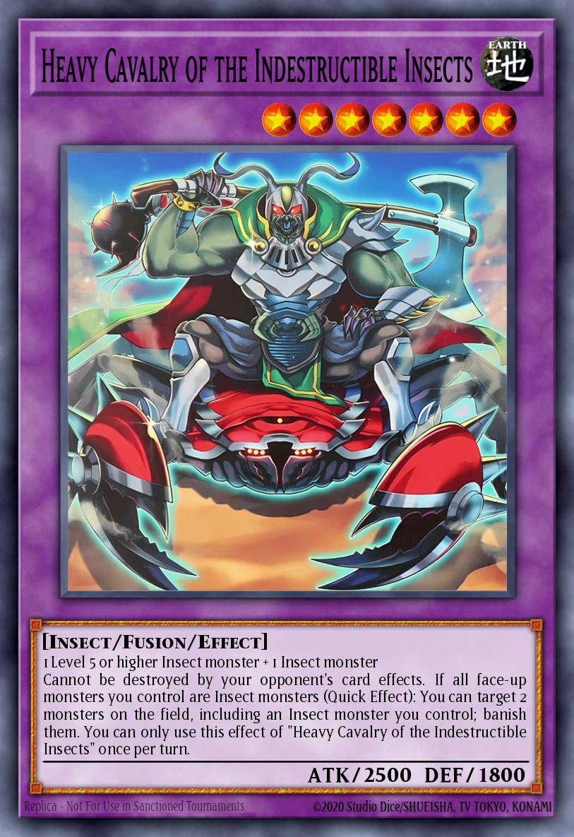 Heavy Cavalry of the Indestructible Insects Common ROTA-EN082 Rage of the Abyss Yugioh card