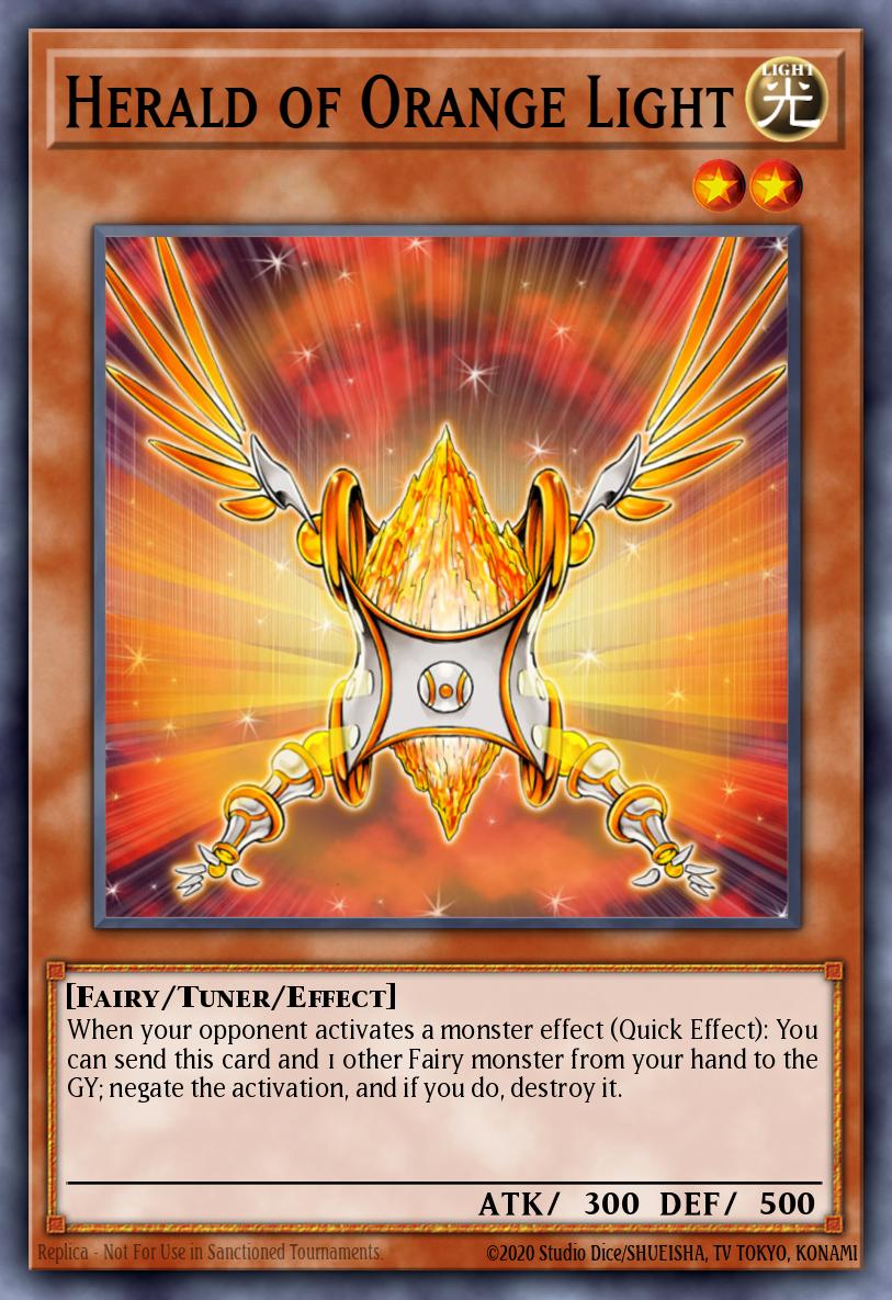 Herald of Orange Light Common BP03-EN050 Battle Pack 3 Monster League Yugioh card