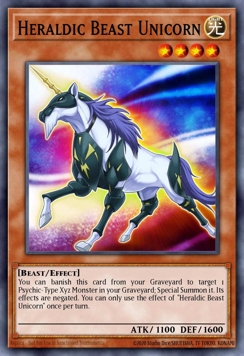 Heraldic Beast Unicorn Ultra Rare BLMM-EN116 Battles of Legend Monster Mayhem Yugioh card