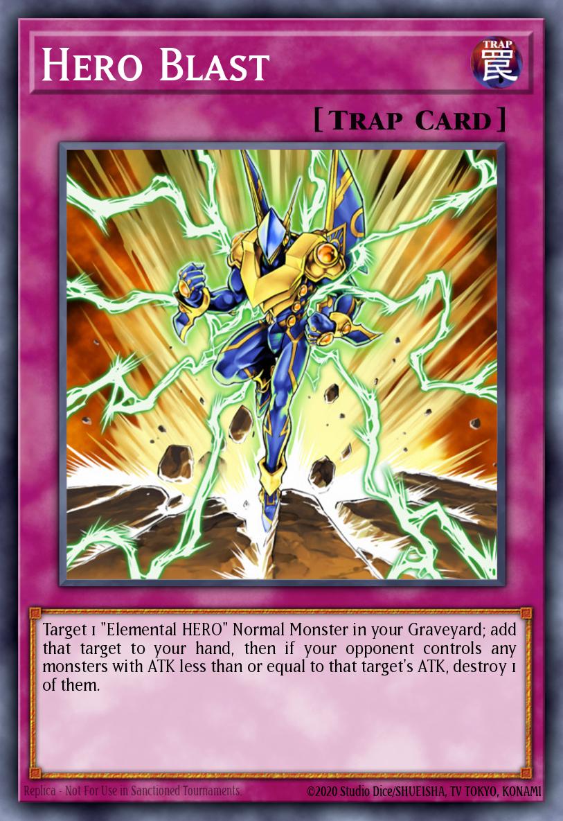 Hero Blast Common SDHS-EN036 HERO Strike Structure Deck Yugioh card