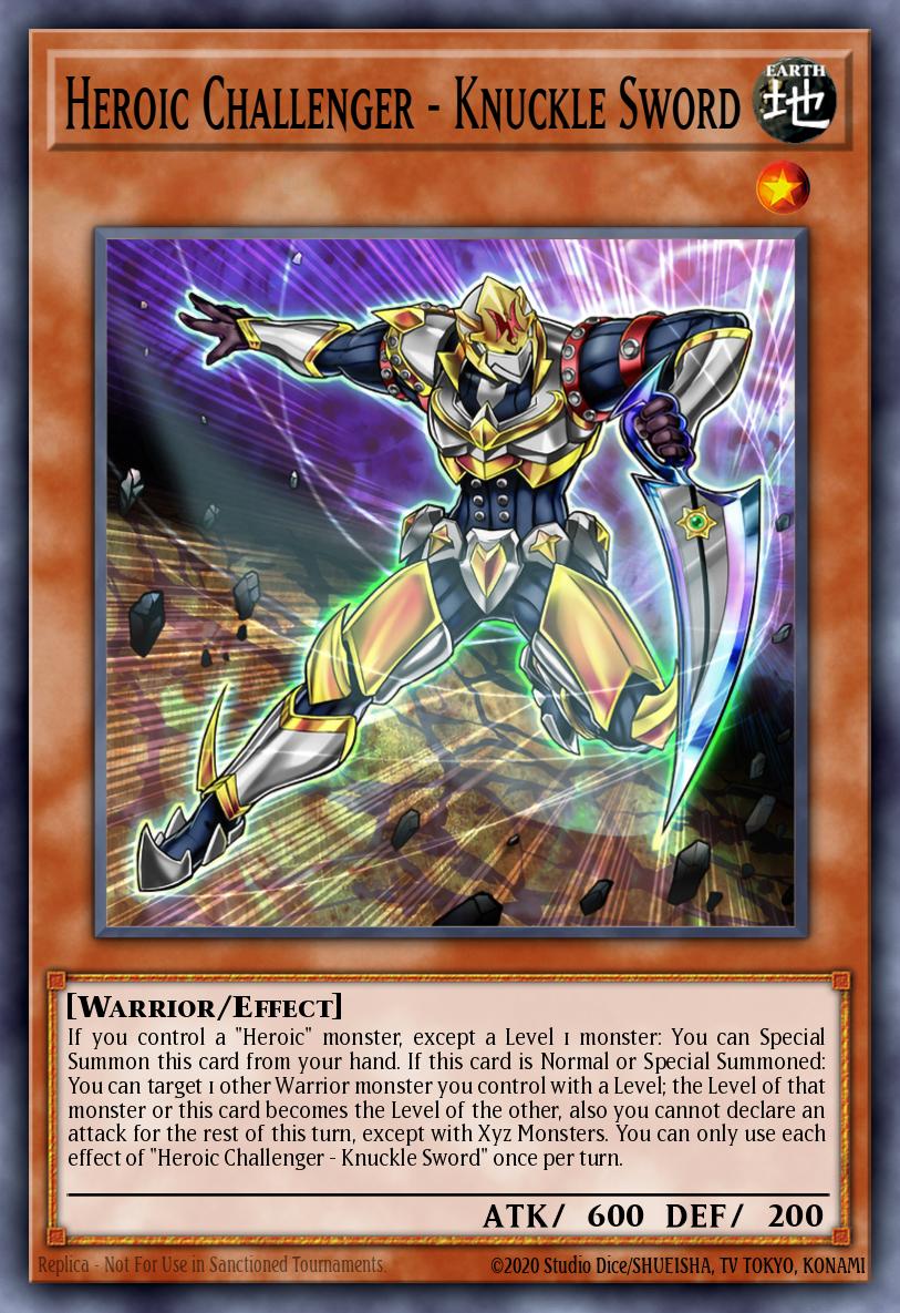 Heroic Challenger - Knuckle Sword Common DIFO-EN015 Dimension Force Yugioh card