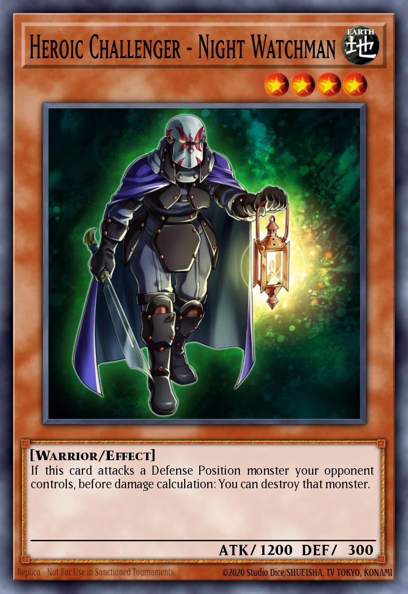Heroic Challenger - Night Watchman Common ABYR-EN009 Abyss Rising Yugioh card