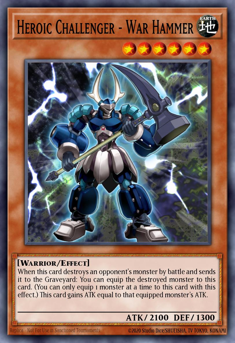Heroic Challenger - War Hammer Common OP19-PT034 OTS Tournament Pack 19 (POR) Yugioh card