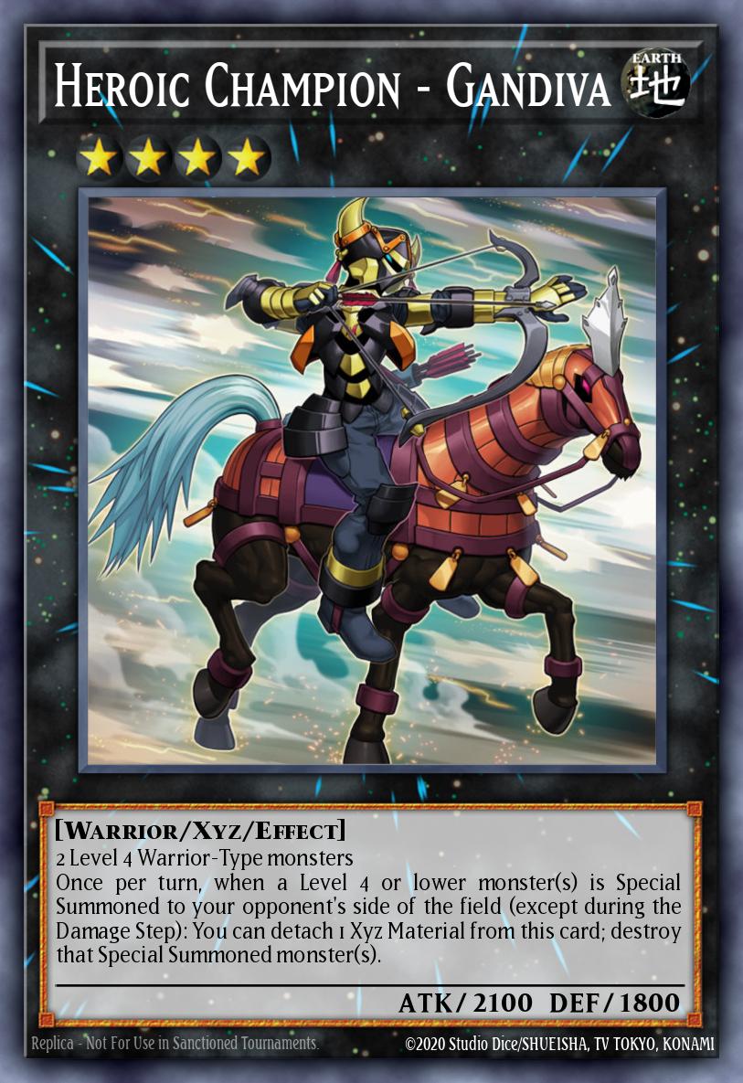 Heroic Champion - Gandiva Ultimate Rare ABYR-EN042 Abyss Rising Yugioh card