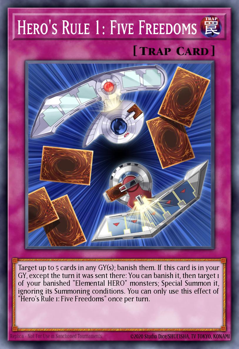 Hero's Rule 1: Five Freedoms Rare MZMU-EN027 Maze of Muertos Yugioh card