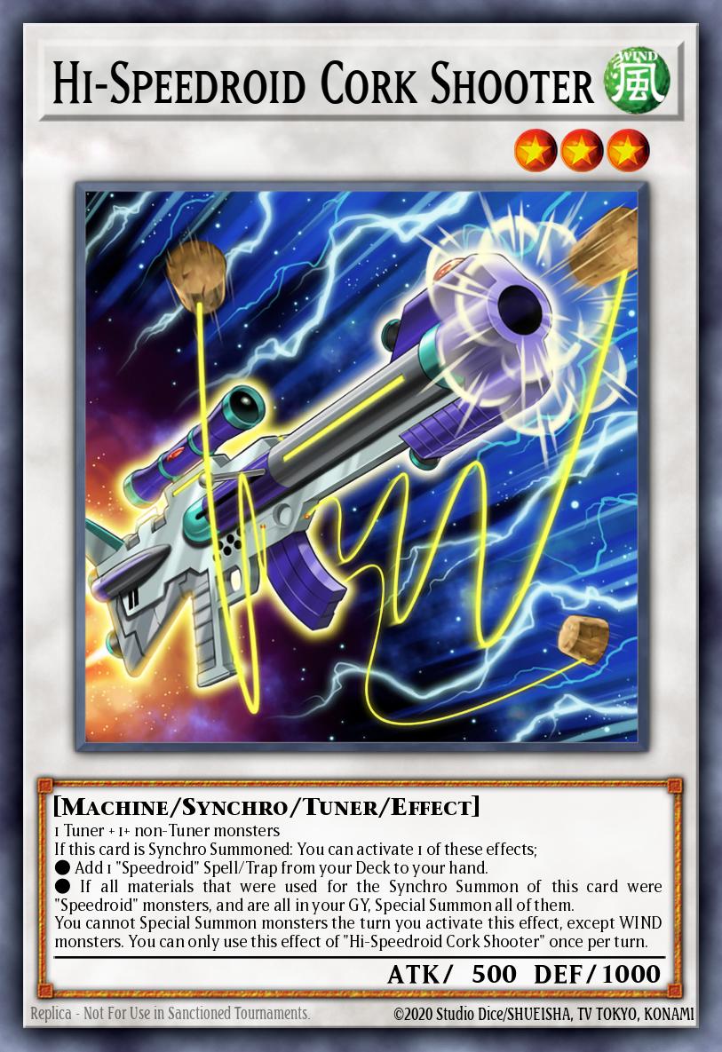 Hi-Speedroid Cork Shooter Ultra Rare LED8-EN004 Legendary Duelists Synchro Storm Yugioh card