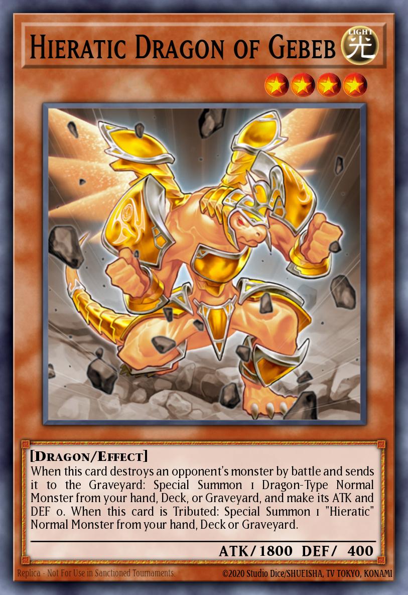Hieratic Dragon of Gebeb Super Rare GAOV-EN019 Galactic Overlord Yugioh card