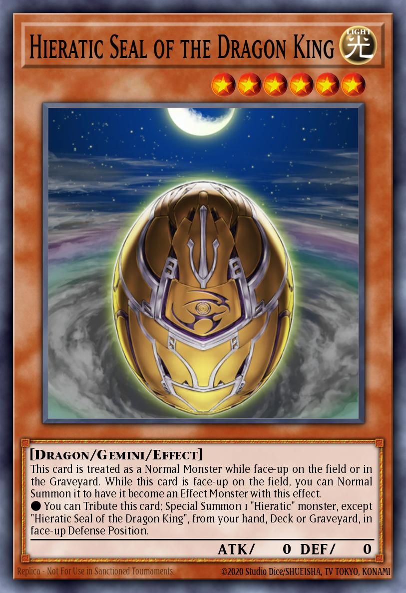 Hieratic Seal of the Dragon King Common GAOV-EN082 Galactic Overlord Yugioh card