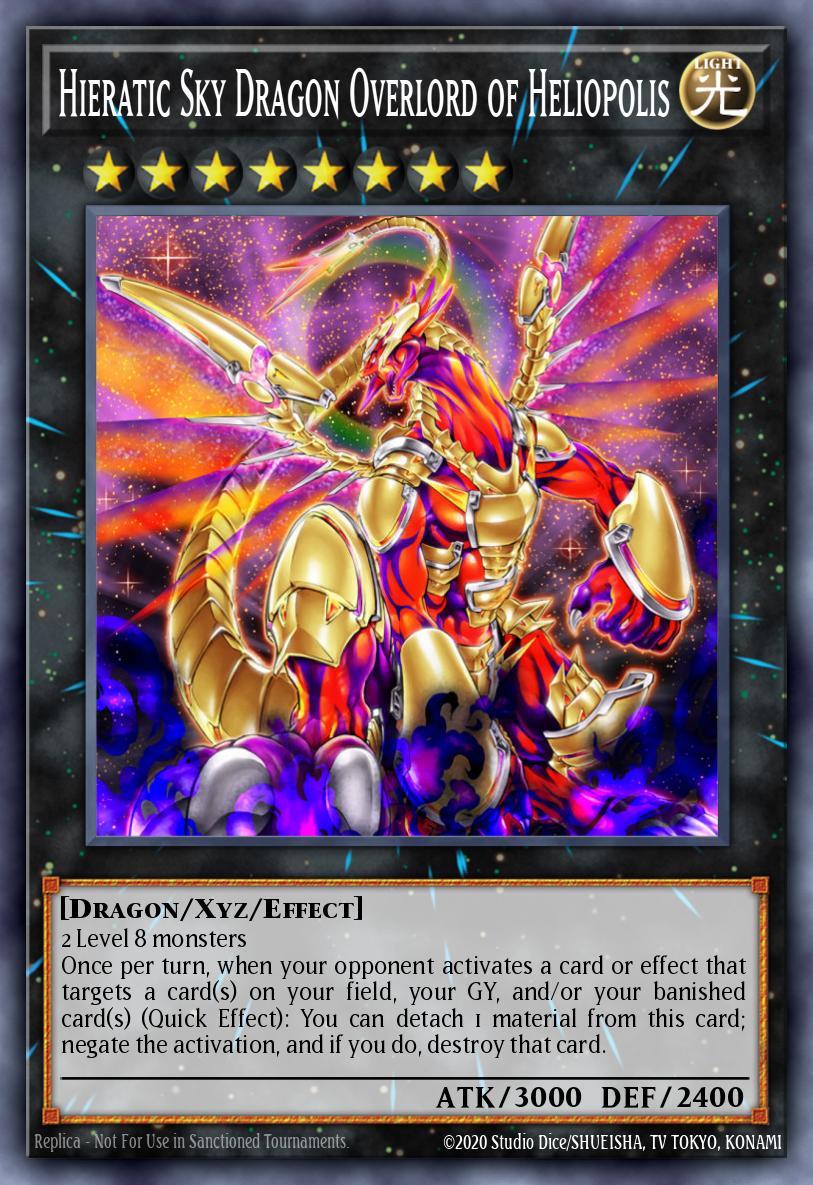 Hieratic Sky Dragon Overlord of Heliopolis Ultra Rare GFTP-EN004 Ghosts From the Past Yugioh card