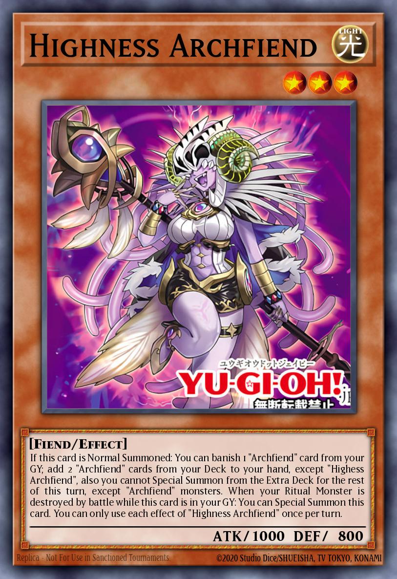 Highness Archfiend Super Rare BPRO-EN016 Burst Protocol Yugioh card