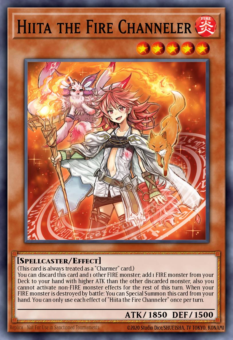 Hiita the Fire Channeler Ultra Rare CH02-EN010 THE CHRONICLES DECK: Spirit Charmers (All-Foil Edition) Yugioh card