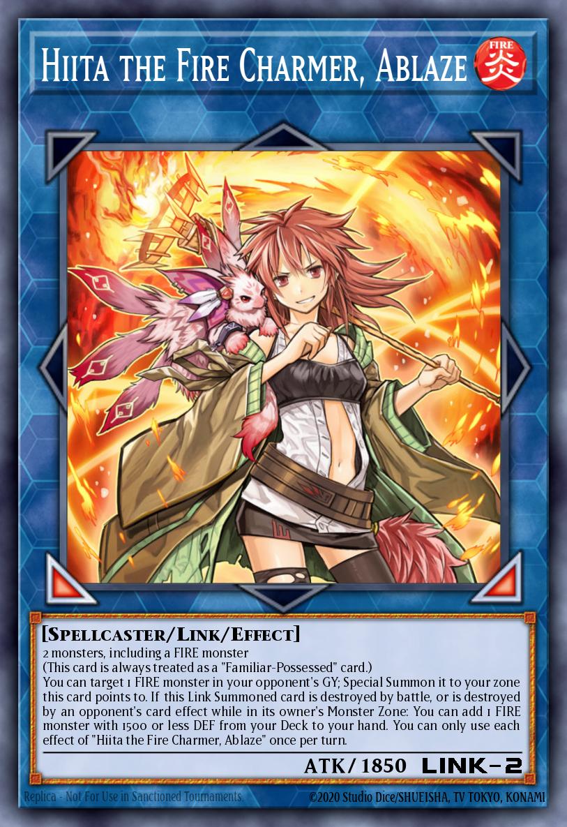 Hiita the Fire Charmer, Ablaze Ultra Rare CH02-EN043 THE CHRONICLES DECK: Spirit Charmers (All-Foil Edition) Yugioh card