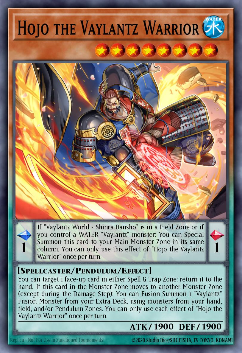 Hojo the Vaylantz Warrior Super Rare TAMA-EN004 Tactical Masters Yugioh card