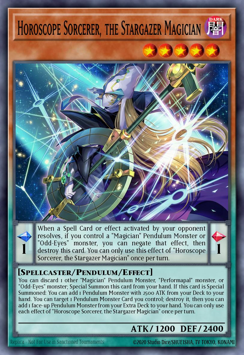 Horoscope Sorcerer, the Stargazer Magician Grand Master Rare MAMO-EN014 Magnificent Monsters Yugioh card