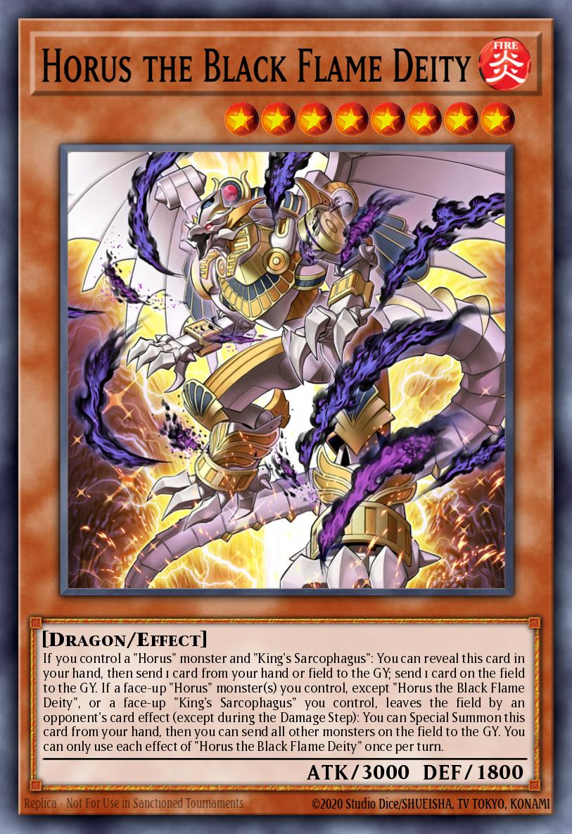 Horus the Black Flame Deity Ultra Rare MP25-EN158 2025 Mega-Pack Tin Yugioh card