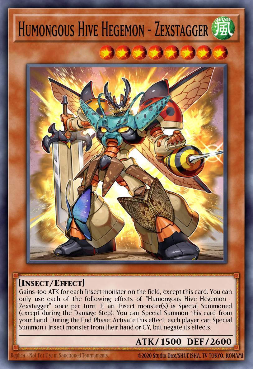 Humongous Hive Hegemon - Zexstagger Super Rare PHHY-EN099 Photon Hypernova Yugioh card