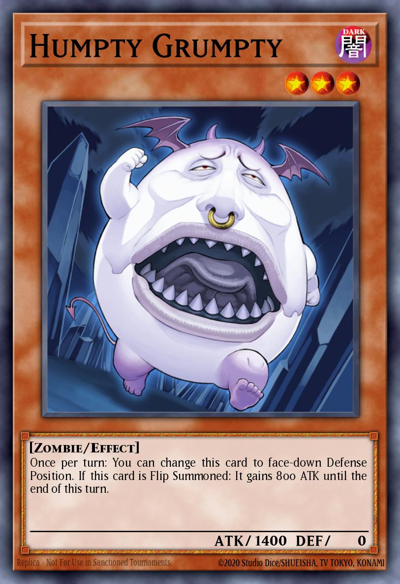 Humpty Grumpty Super Rare WSUP-EN037 World Superstars Yugioh card