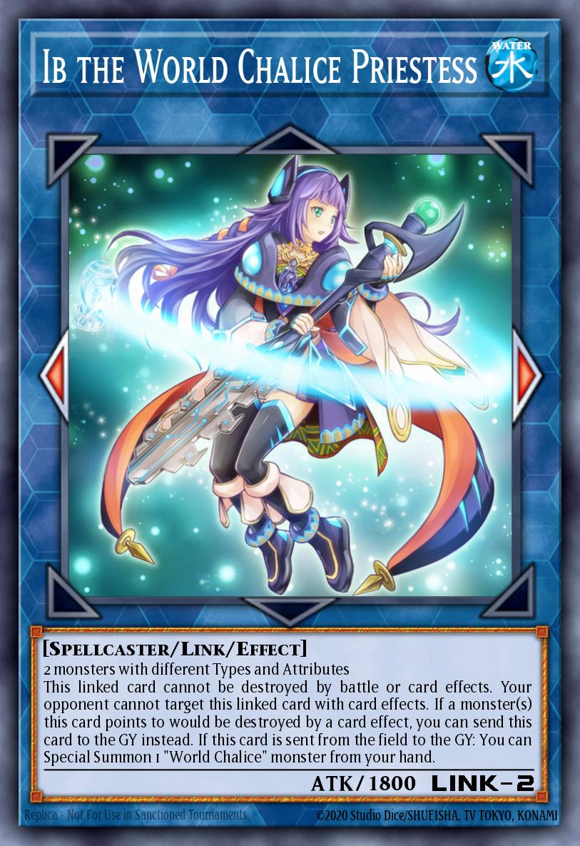 Ib the World Chalice Priestess Super Rare MP18-EN067 2018 Mega-Tin Mega Pack Yugioh card