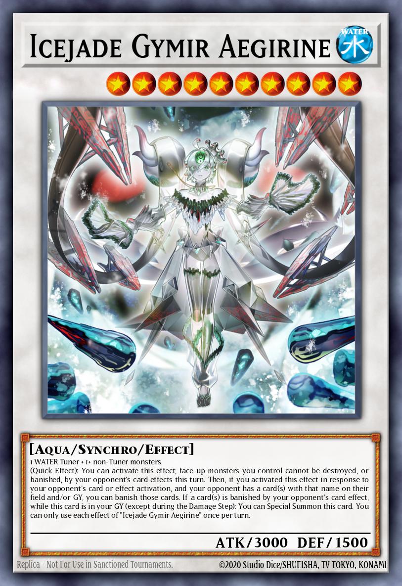 Icejade Gymir Aegirine Prismatic Secret Rare MP24-EN068 25th Anniversary Tin Dueling Mirrors Yugioh card