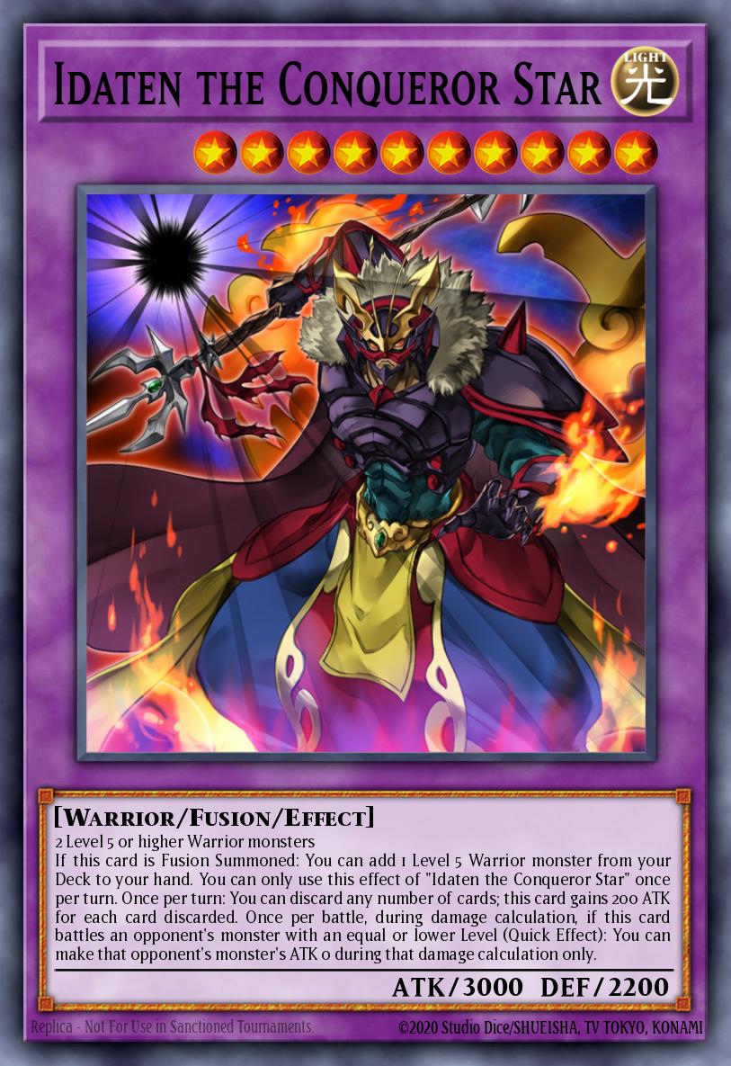 Idaten the Conqueror Star Ultra Rare BLRR-EN039 Battles of Legend Relentless Revenge Yugioh card