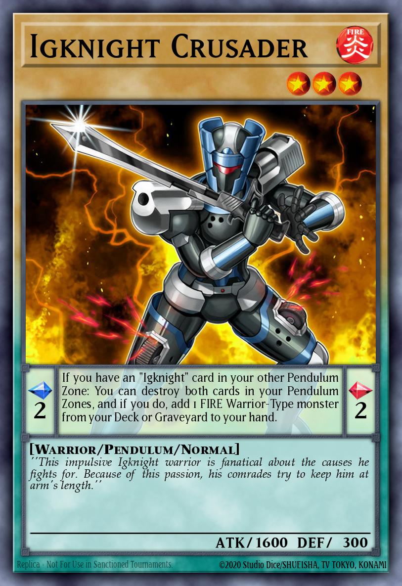 Igknight Crusader Super Rare CORE-EN027 Clash of Rebellions Yugioh card