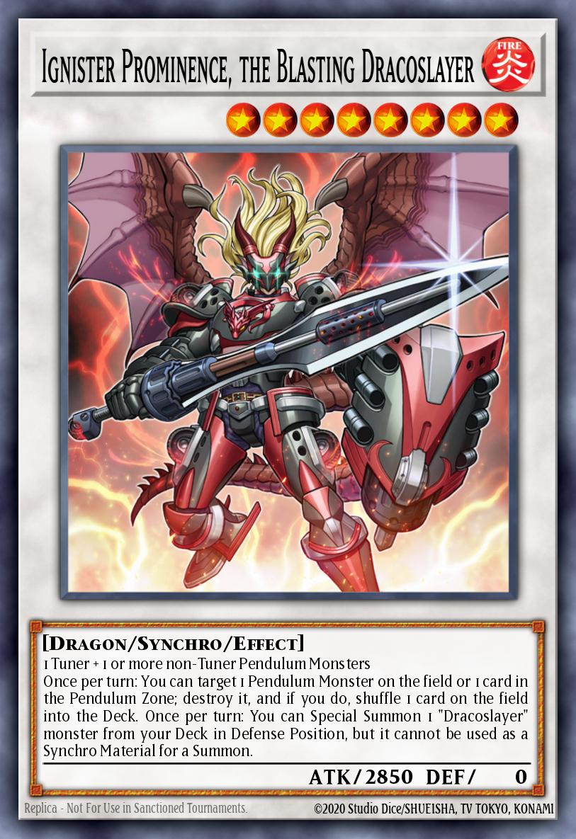 Ignister Prominence the Blasting Dracoslayer Rare ANGU-EN048 Ancient Guardians Yugioh card