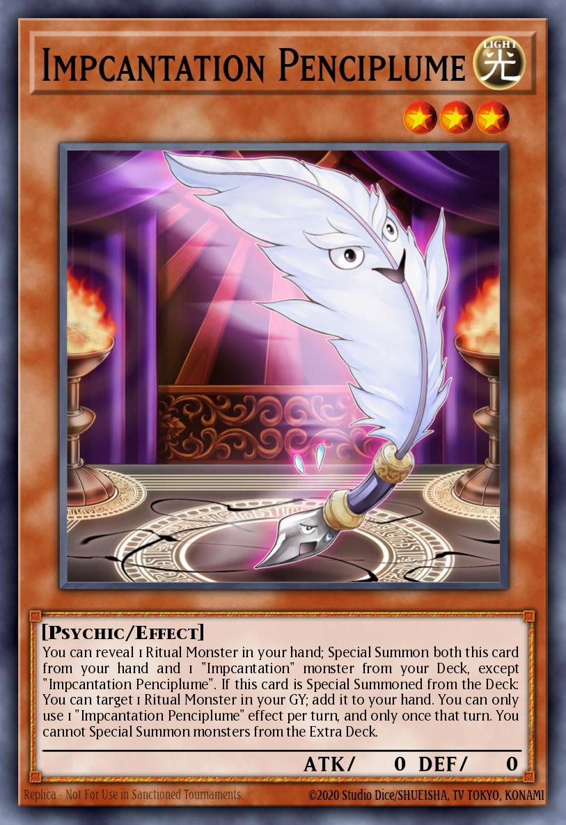 Impcantation Penciplume Super Rare MP19-EN171 2019 Gold Sarcophagus Tin Mega Pack Yugioh card