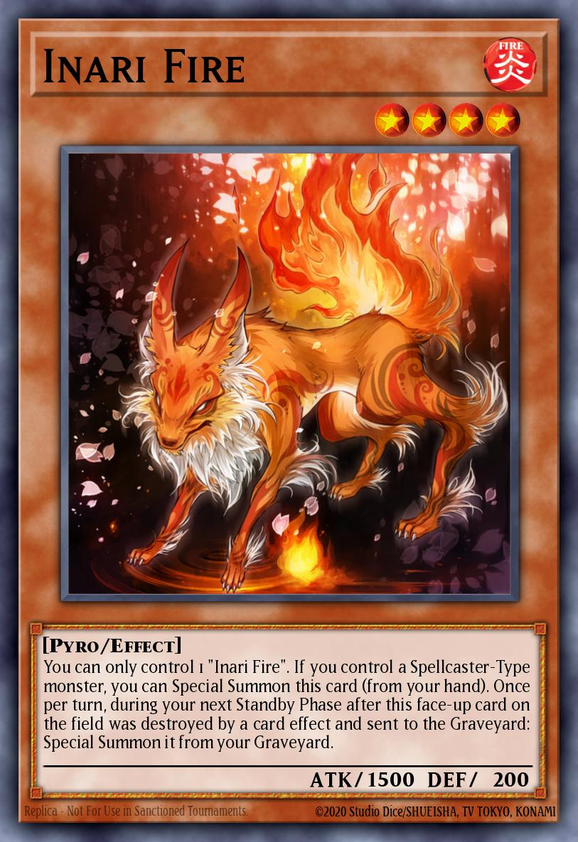 Inari Fire Ultra Rare CH02-EN014 THE CHRONICLES DECK: Spirit Charmers (All-Foil Edition) Yugioh card