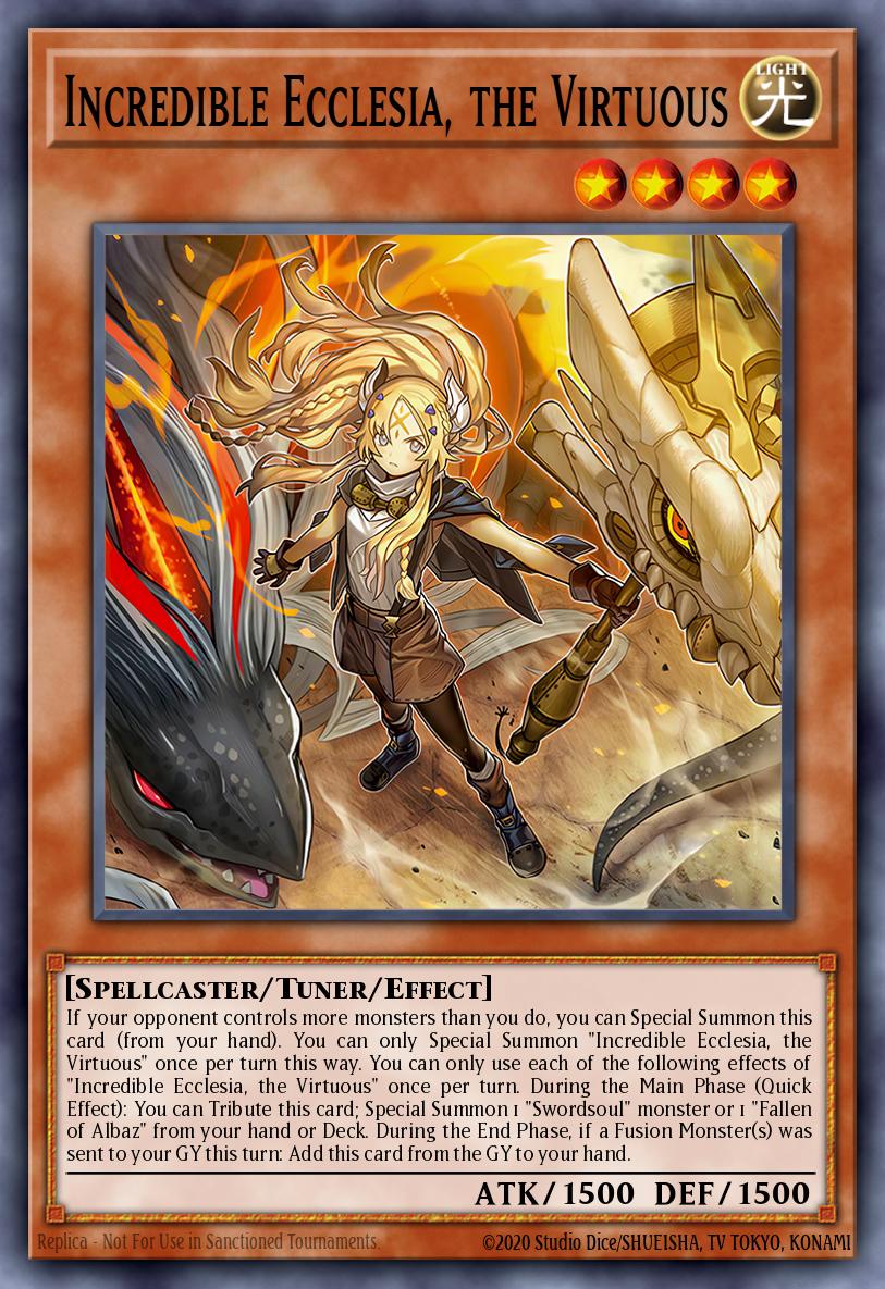 Incredible Ecclesia, the Virtuous Ultra Rare CH01-EN002 THE CHRONICLES DECK: The Fallen & The Virtuous (All-Foil Edition) Yugioh card