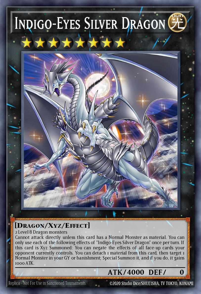 Indigo-Eyes Silver Dragon Ultra Rare SDWD-EN032 Structure Deck Blue-Eyes White Destiny Yugioh card