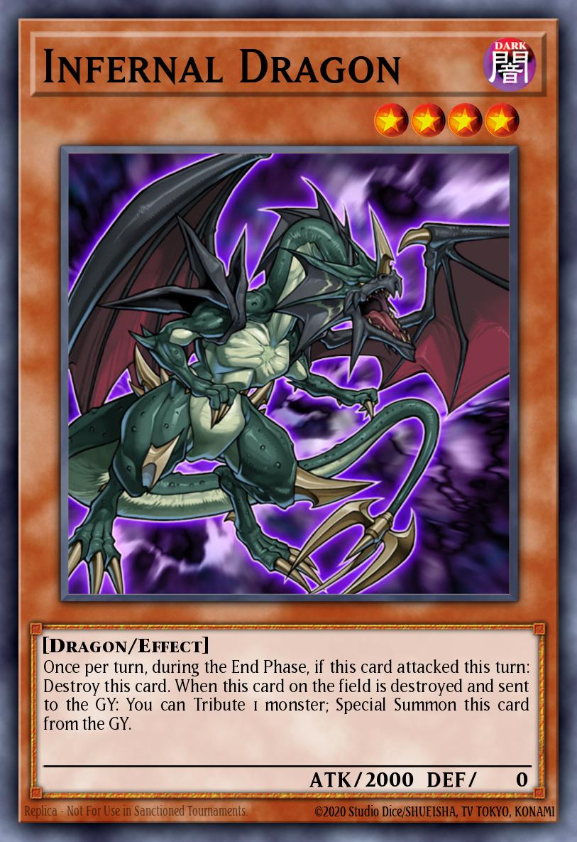 Infernal Dragon Duel Terminal Normal Parallel Rare DT02-EN058 Duel Terminal 2 Yugioh card
