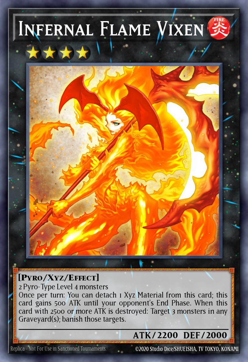 Infernal Flame Vixen Rare CBLZ-EN087 Cosmo Blazer Yugioh card