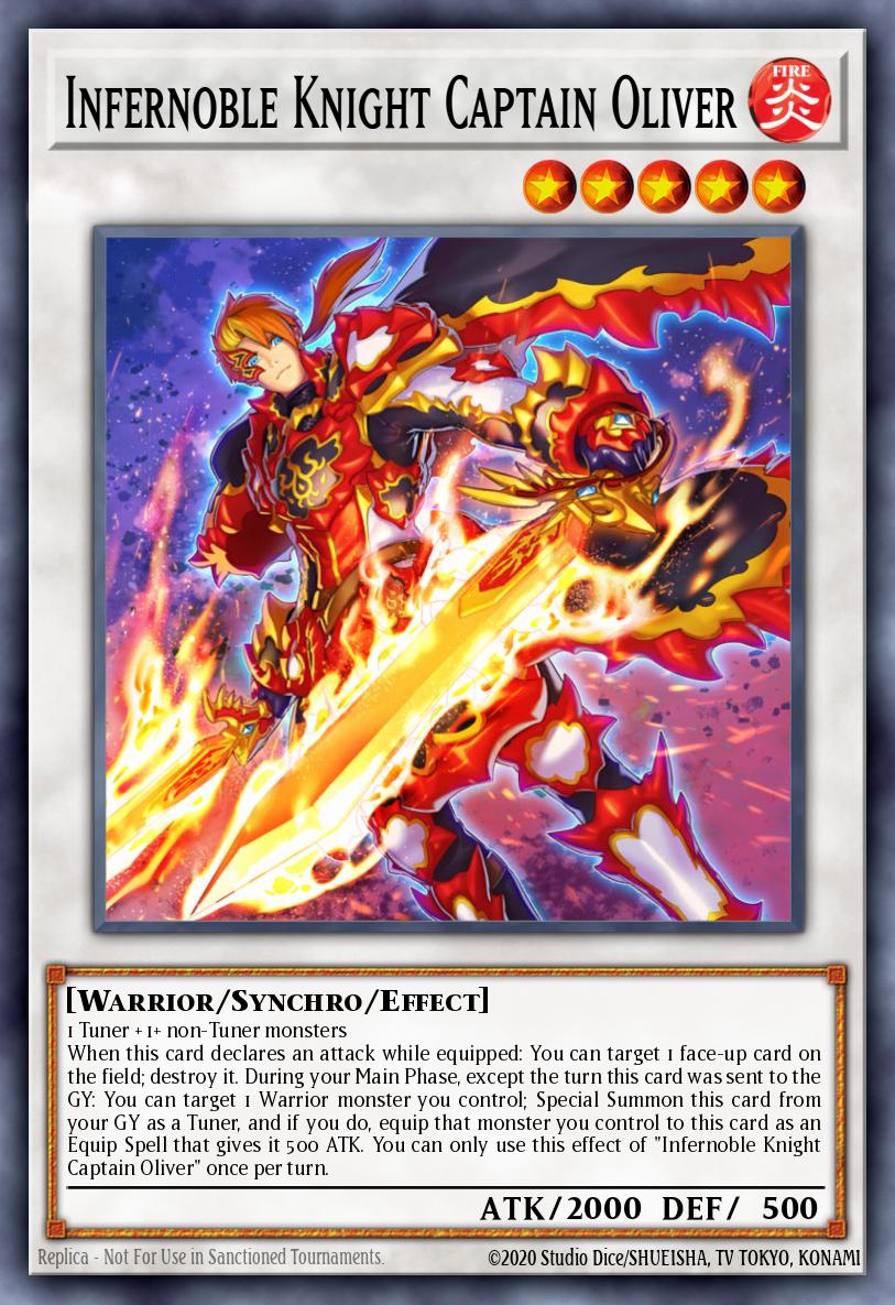 Infernoble Knight Captain Oliver Common MP21-EN188 2021 Tin of Ancient Battles Yugioh card