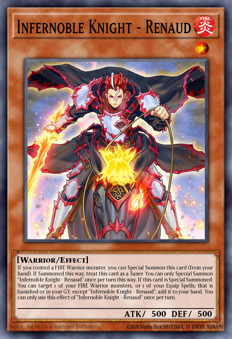 Infernoble Knight - Renaud Collector's Rare AMDE-EN038 Amazing Defenders Yugioh card
