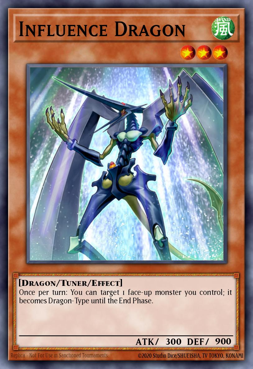 Influence Dragon Common GAOV-EN093 Galactic Overlord Yugioh card